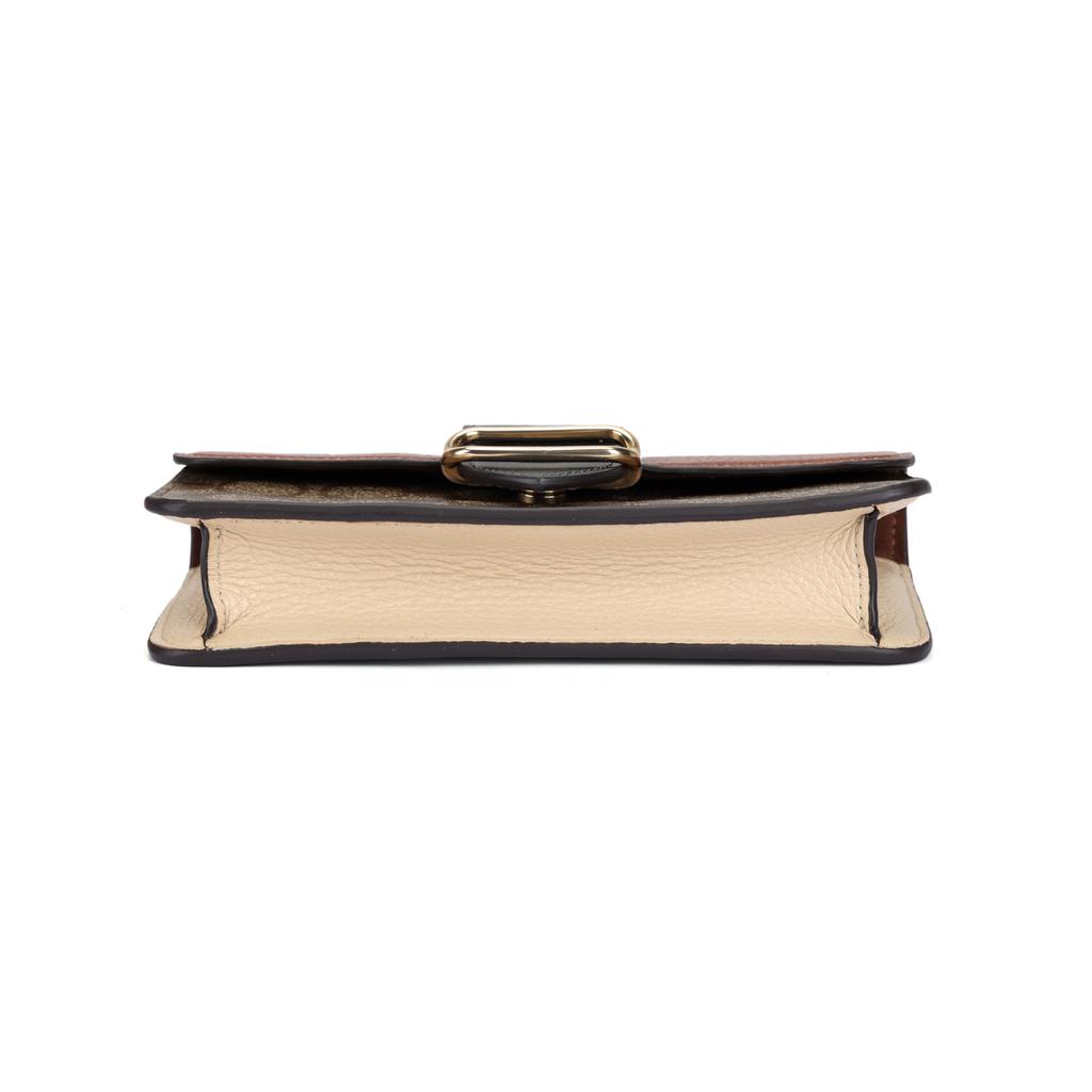 Coach Morgan Rindsleder mit Kunstleder Umhängetasche, Crossbody-Tasche Klein Damen Khaki Rotbraun Schwarz