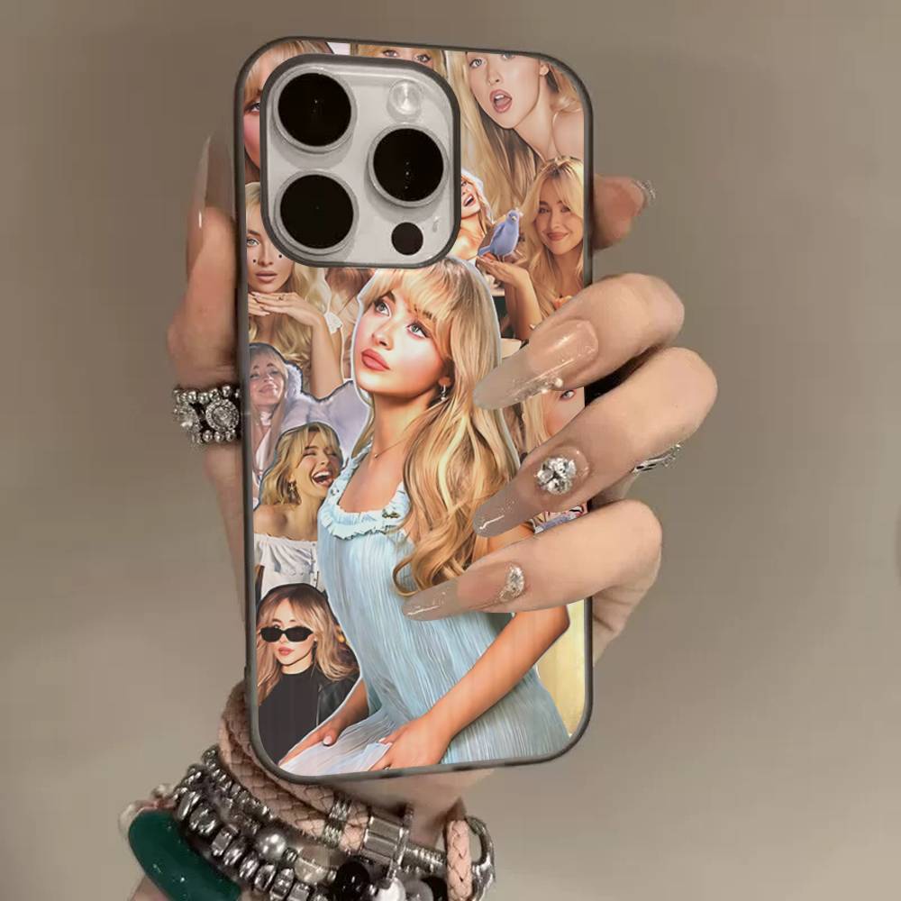 

Singer S-Sabrina C-Carpenter Corrugated Pattern For IPhone 17 16 15 14 13 12 11 16 Pro Max Plus Pro Non-slip Phone Cover iPhone 17 Pro