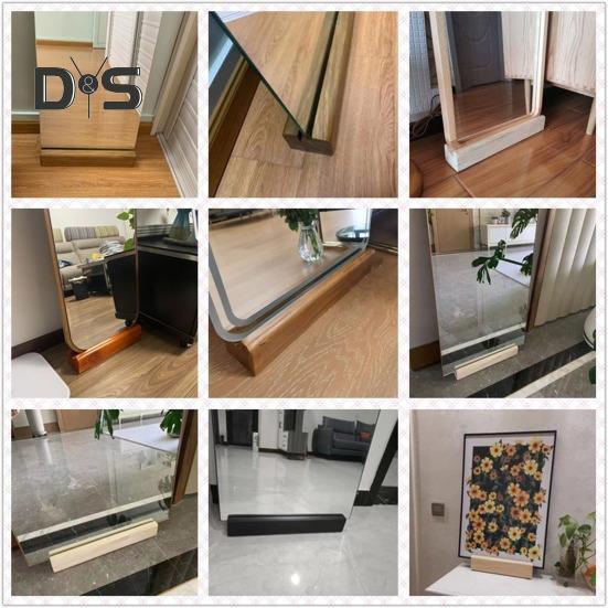 Full Length Mirror Base Sturdy Construction High Stability Universal Anti-Slip Floor Standing Mirror Stand