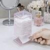 Versiegelter Kosmetik-Wattestäbchenhalter Transparenter Nagellackentferner-Wischpads-Organizer Kosmetik-Organizer Schminktisch