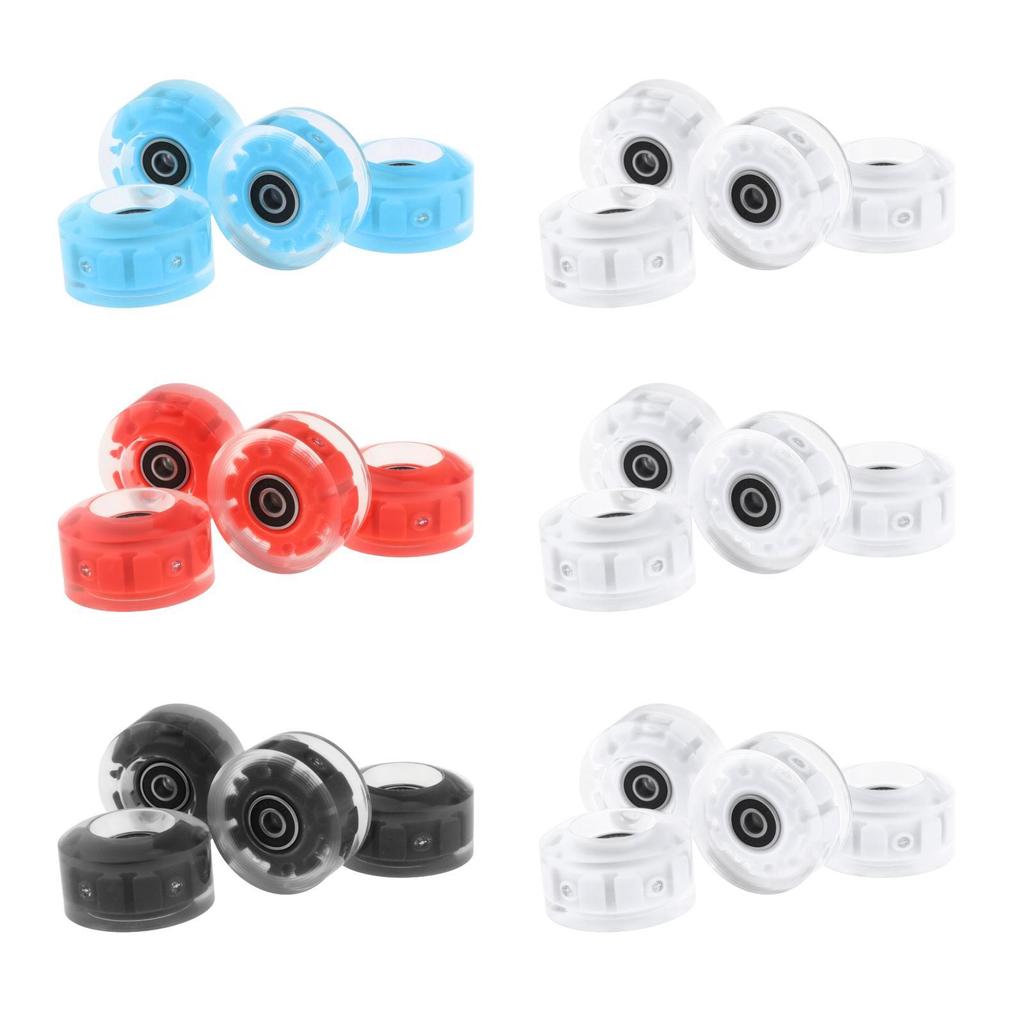 4 Packung Roller Skate Wheels with Bearings for Double Row Skateboard