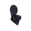 XLR 3-pin Female Socket 1pc Auto Replacement Parts Auto Replacement Parts Black