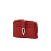 Daks Spin Cowhide Card Wallet Red Dcho6f531r2
