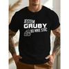 European Sizes Men'S T-Shirt - "Jeste Męskie Grubby" Fun Polish Phrase, Casual Crew Neck, Slight Stretch Fabric, Summer Tee for Adults, Plus Size