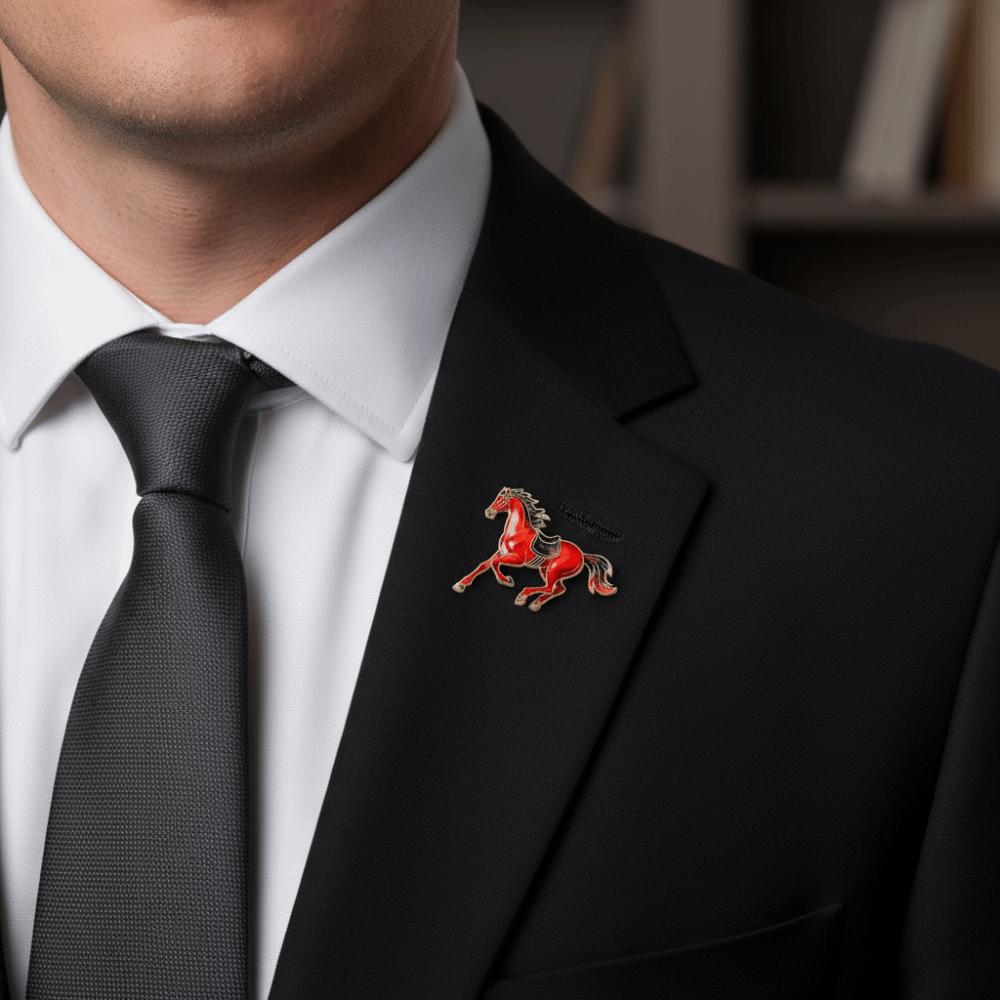 Traditional Horse Brooches Vintage Zodiac Animal Badge New Brooch Pins  Jewelry Accessories