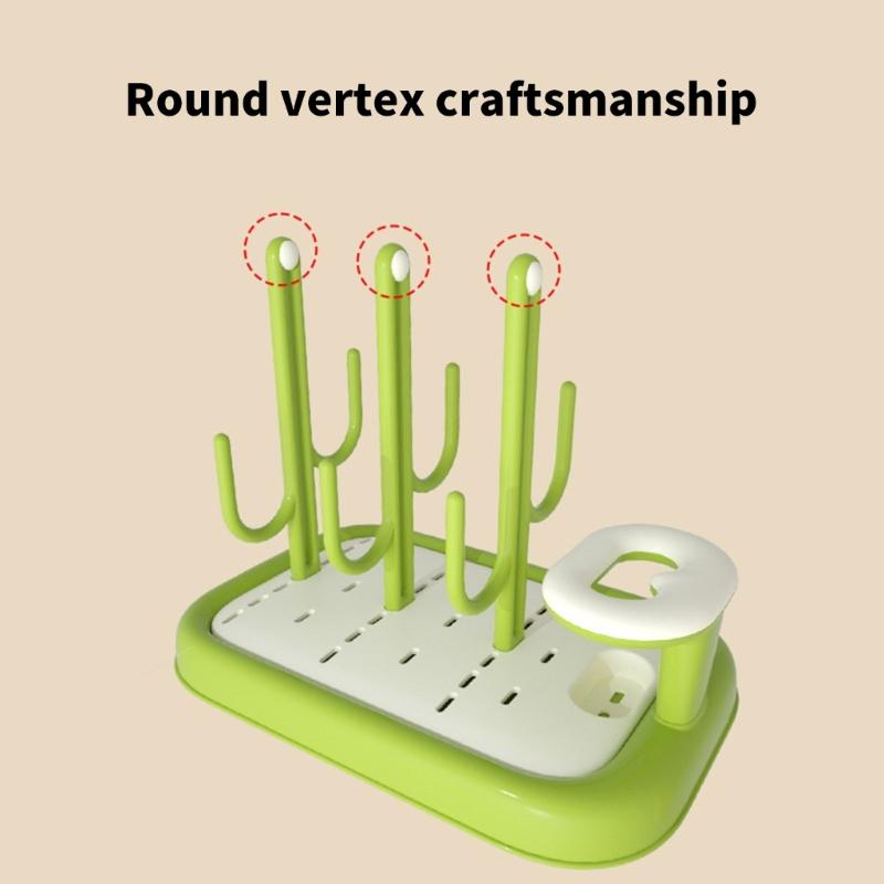 Space Saving Baby Bottle Organizer With Rapid Drying Design And Plastic Construction Hygienic Feeding Accessories