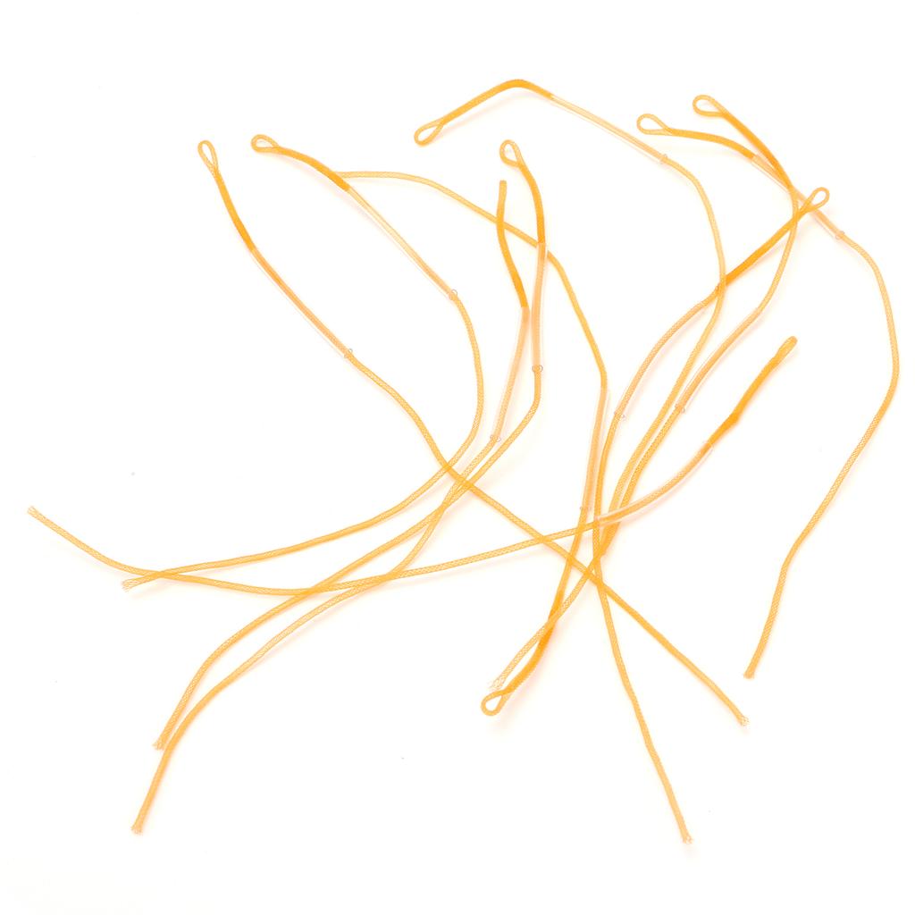 10 Pcs Braided  Er Loop Connectors 20LB Orange Fly Fishing  Er Connection Coil