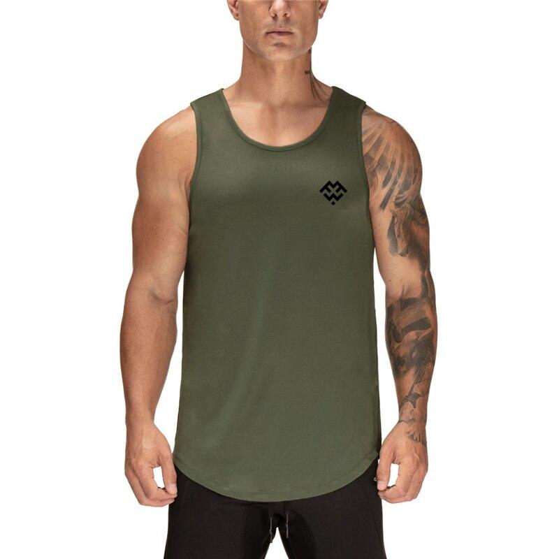 Muscleguys   Summer Muscle Man Tank Tops Mesh Gym Bodybuilding Vest Fitness Men Sleeveless Tops Workout Clothing