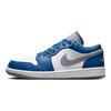 Air Jordan 1 Low True Blue Cement Men Sneakers Cement-Grey White 553558-412