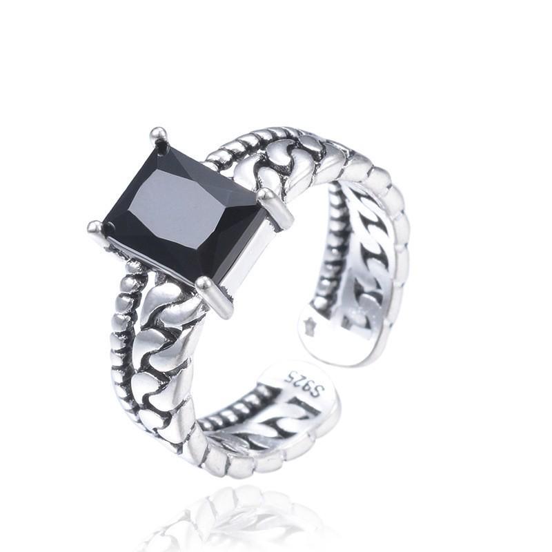 European-American Zircon Open Ring: Elegant, High-End Fashion Jewelry for Women
