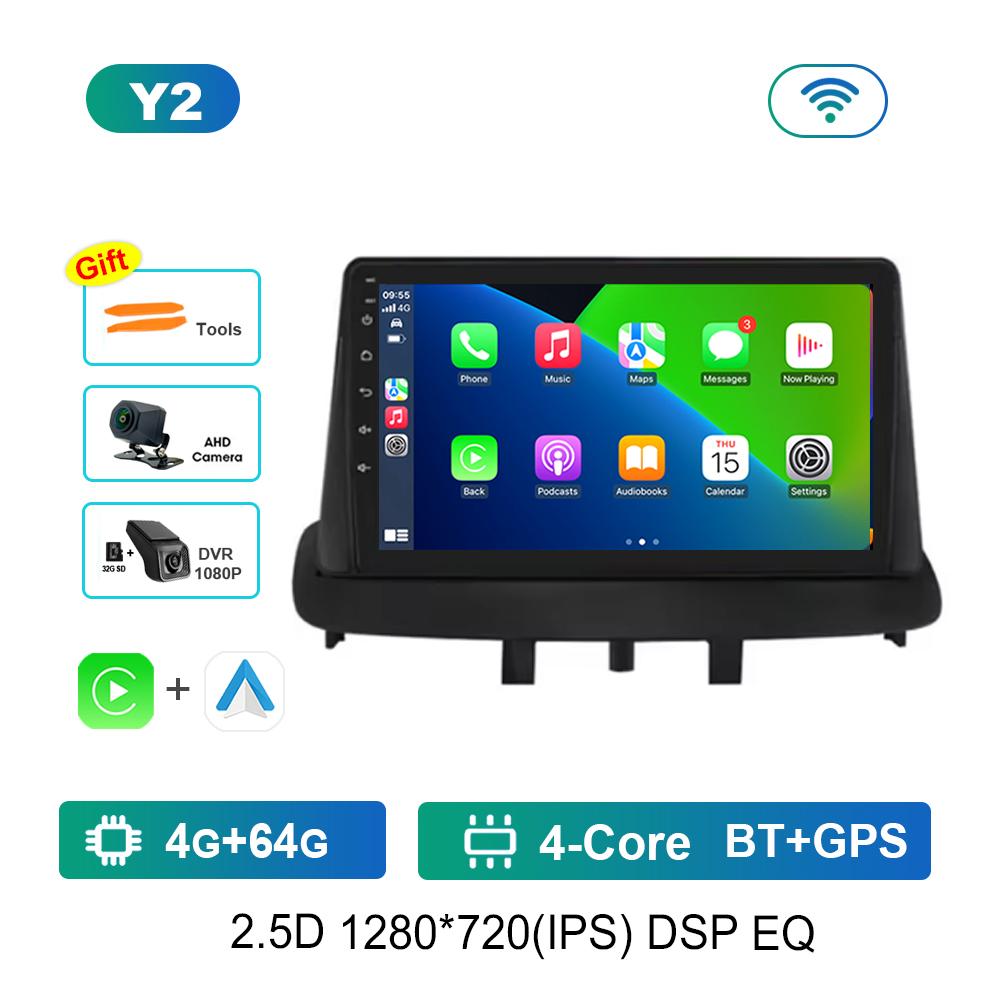 9'' for Renault Megane 3 Fluence Samsung SM3 2010 - 2014 Android OS Car Radio Multimedia Video Player 4G GPS Navi WiFi HD Screen