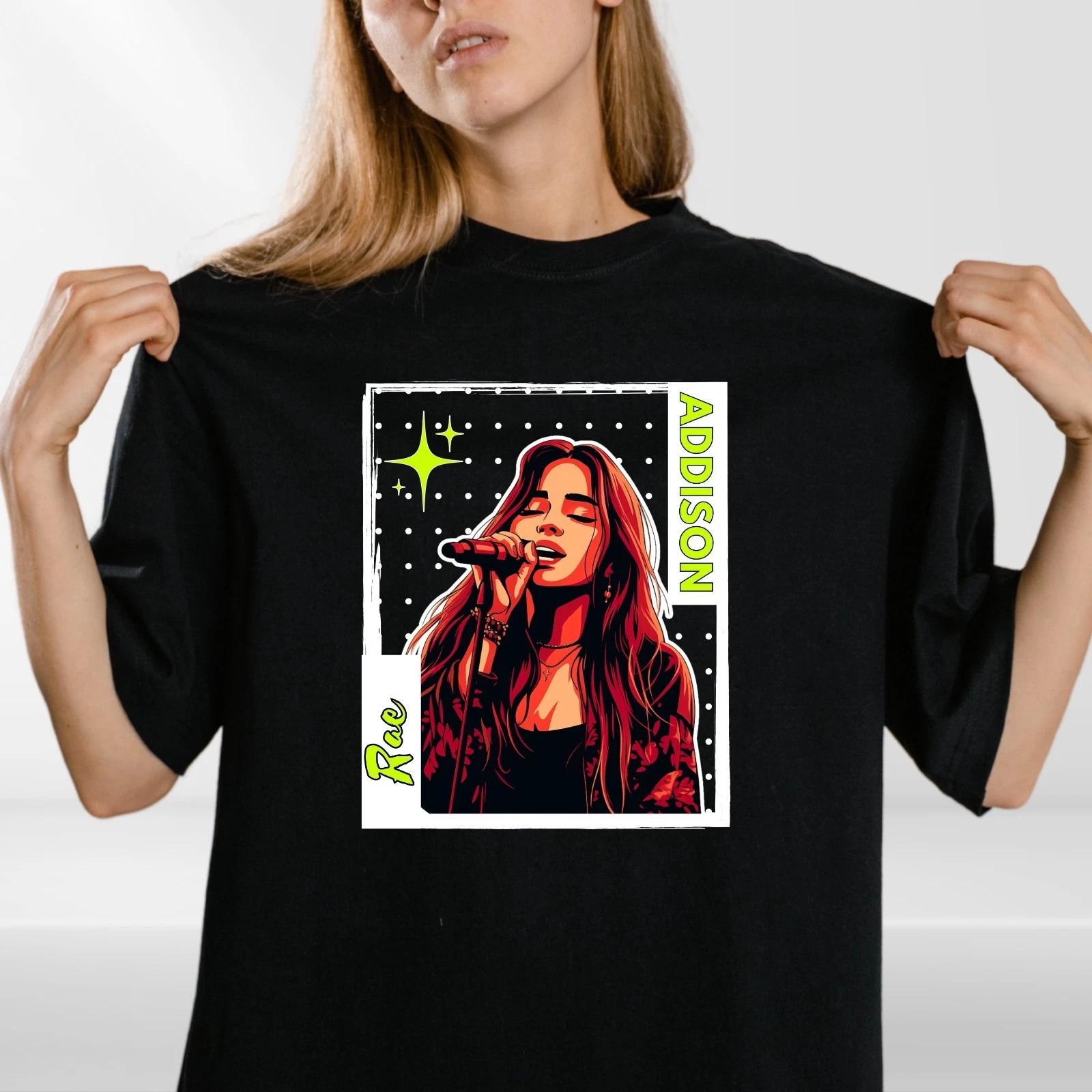 

Pop Star Inspired T-Shirt | Black & Red Graphic Concert Style Top XXXL