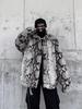 Men's Snake Skin Pattern Faux Fur Padded Jacket - Trendy Casual Outerwear