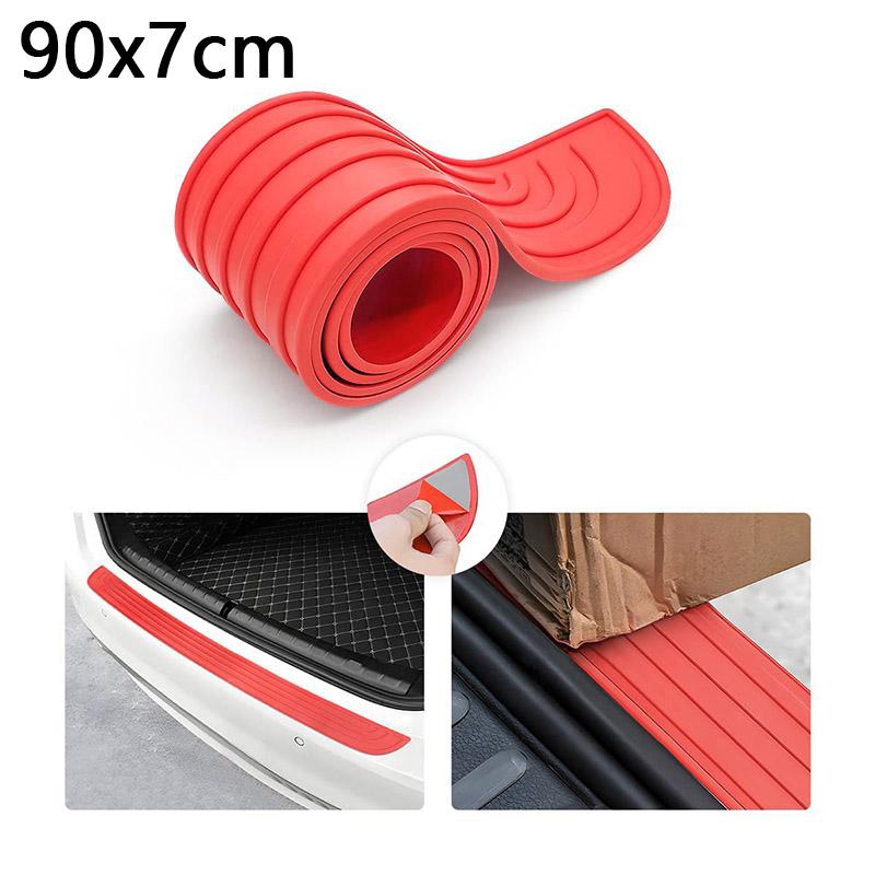 Protecție universală pentru bara de protecție spate a mașinii din PVC Placă adezivă moale pentru zgârieturi de portbagaj, protectie anti-zgârieturi, acoperire pentru prag, margine de protecție