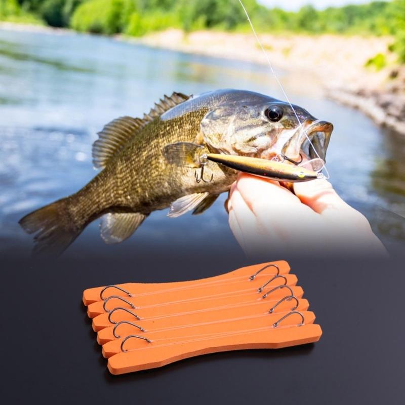 5Pcs Fishing Line Winding Board Wrapped Wire Plate Spool Fishing Line Board Leader Line Holder Board Snelled Hook Keeper