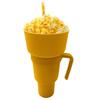 Snack Cup 2 In 1 Multifunction Color Changing Stadium Tumbler Snack And Drink Cup with Straw for Movies Home Use