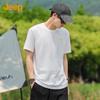 Men's JEEP Embroidered Round Neck Cotton Blend T-Shirt