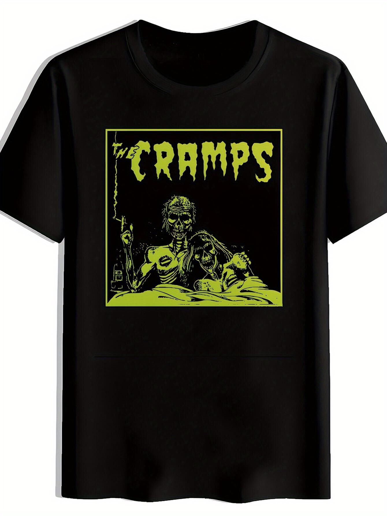 T-shirt The Cramps - Edgy Skull Print with Emblem XXXXL