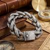 Men's Bracelets 18MM Width Snake Link Cuban Chain Bracelet for Man Punk Rock 316L Stainless Steel Jewelry Male Birthday Gifts
