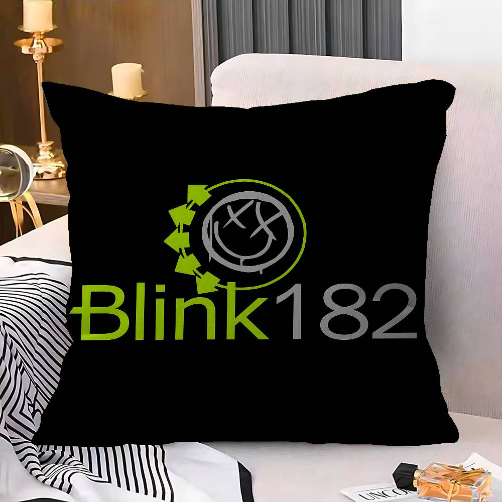 Famous Punk Band Blink-182 Personalized Pillow Cover Kids Bedroom Wild Party Decor Pillowcase Kid Birthday Shower Gift