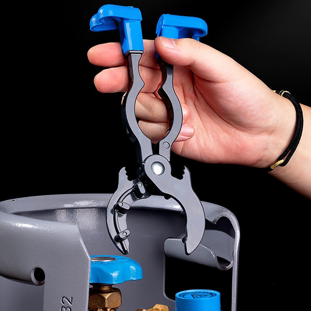 1ks Profesionální plynový klíč Protiskluzový Nastavitelný Klíč na válec Redukční ventil tlaku pro zkapalněné plyny Odstraňovací kleště