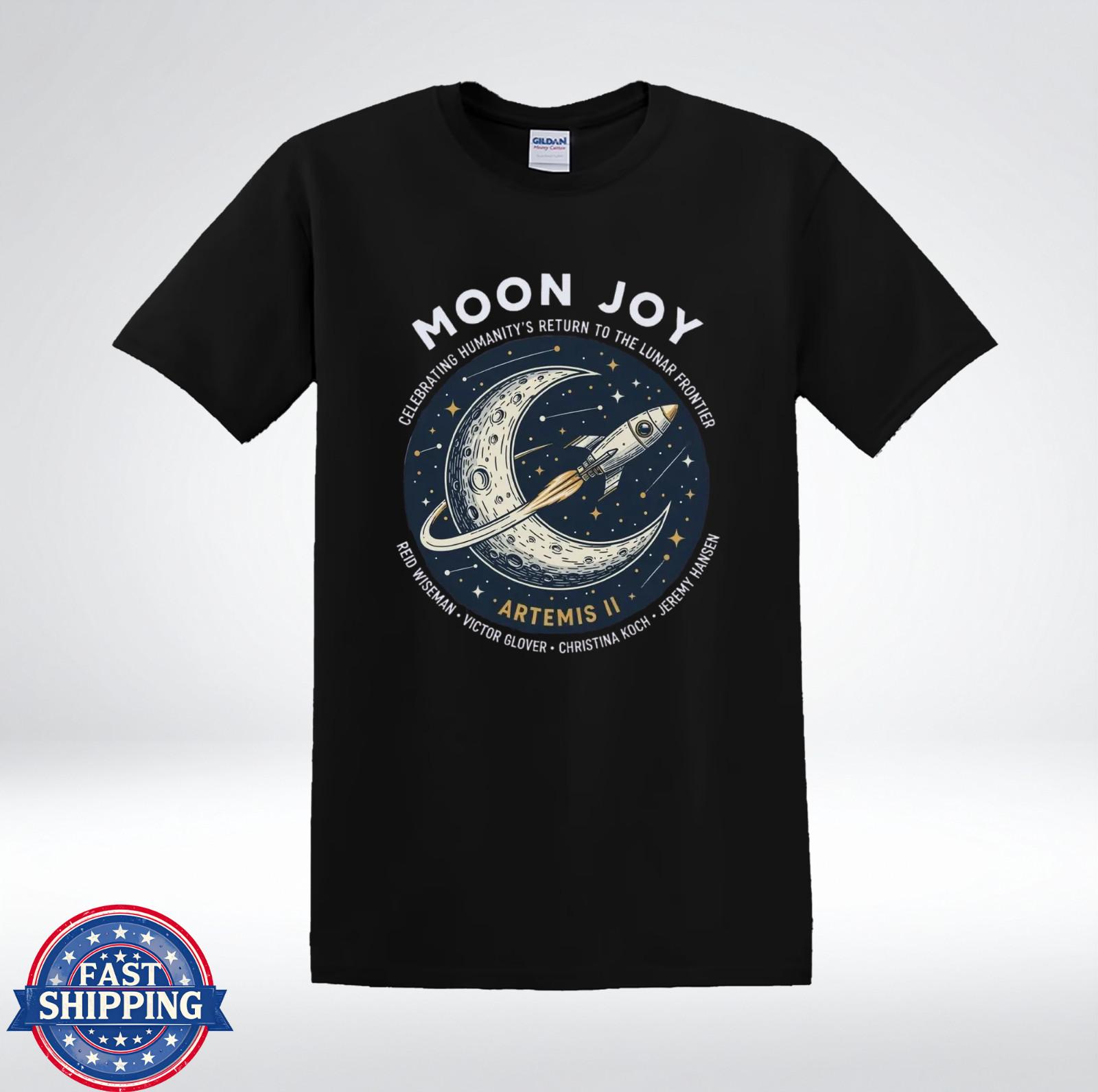 Moon Joy Artemis II Shirt NASA Space Return To Moon Graphic T-Shirt XXL