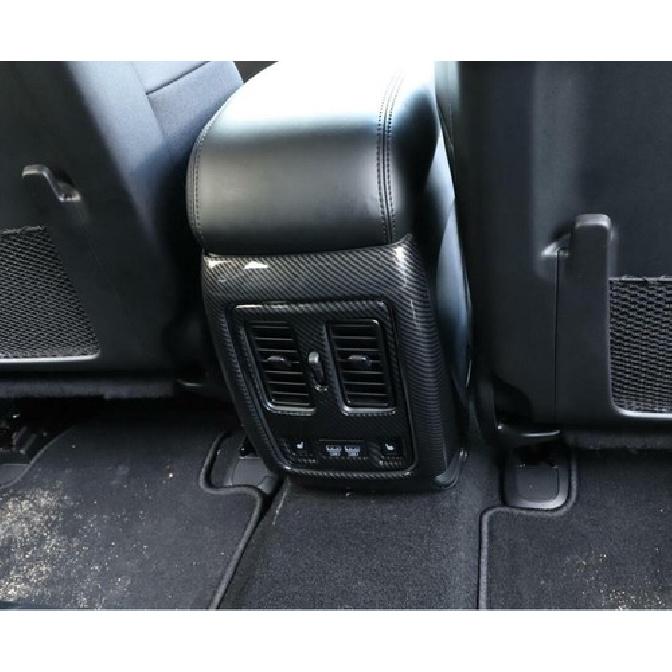 Fit For Dodge Durango 2011- ABS Carbon Fiber Rear Air Vent Outlet Cover Trim