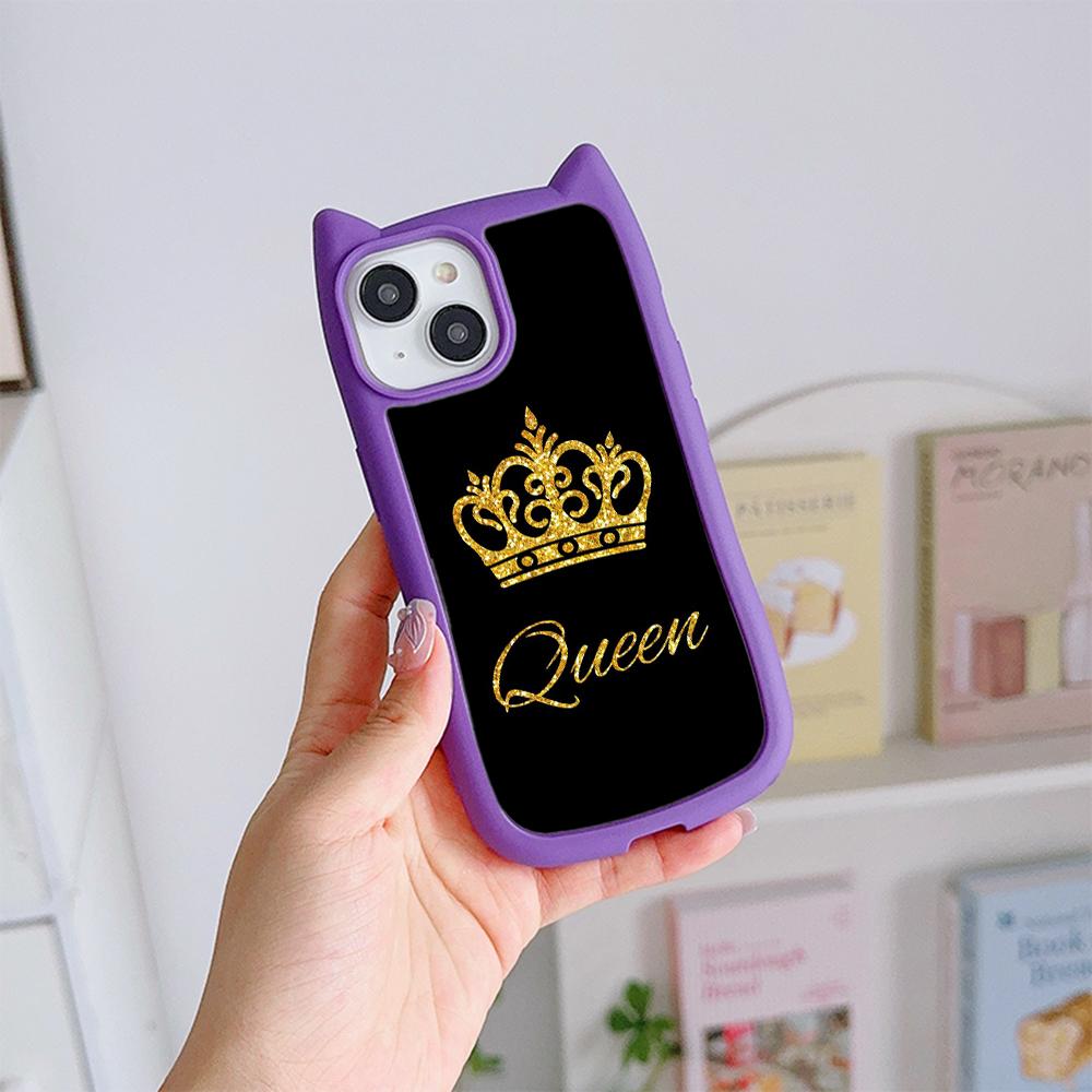 Мягкие чехлы для телефонов с кошачьими ушками для iPhone 16 15 13 12 11 Pro Max 14 Plus — фото 13