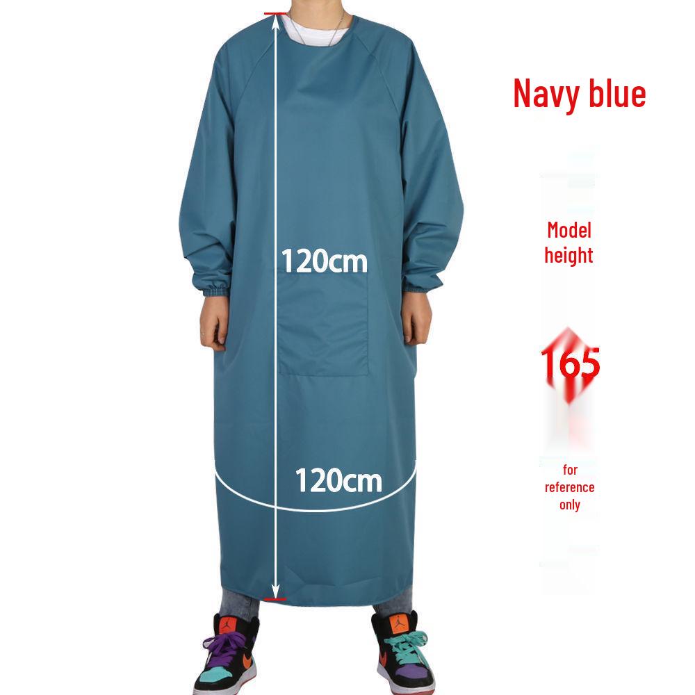 Unisex Waterproof Oil-Proof Long Sleeve Apron for Kitchen and Home