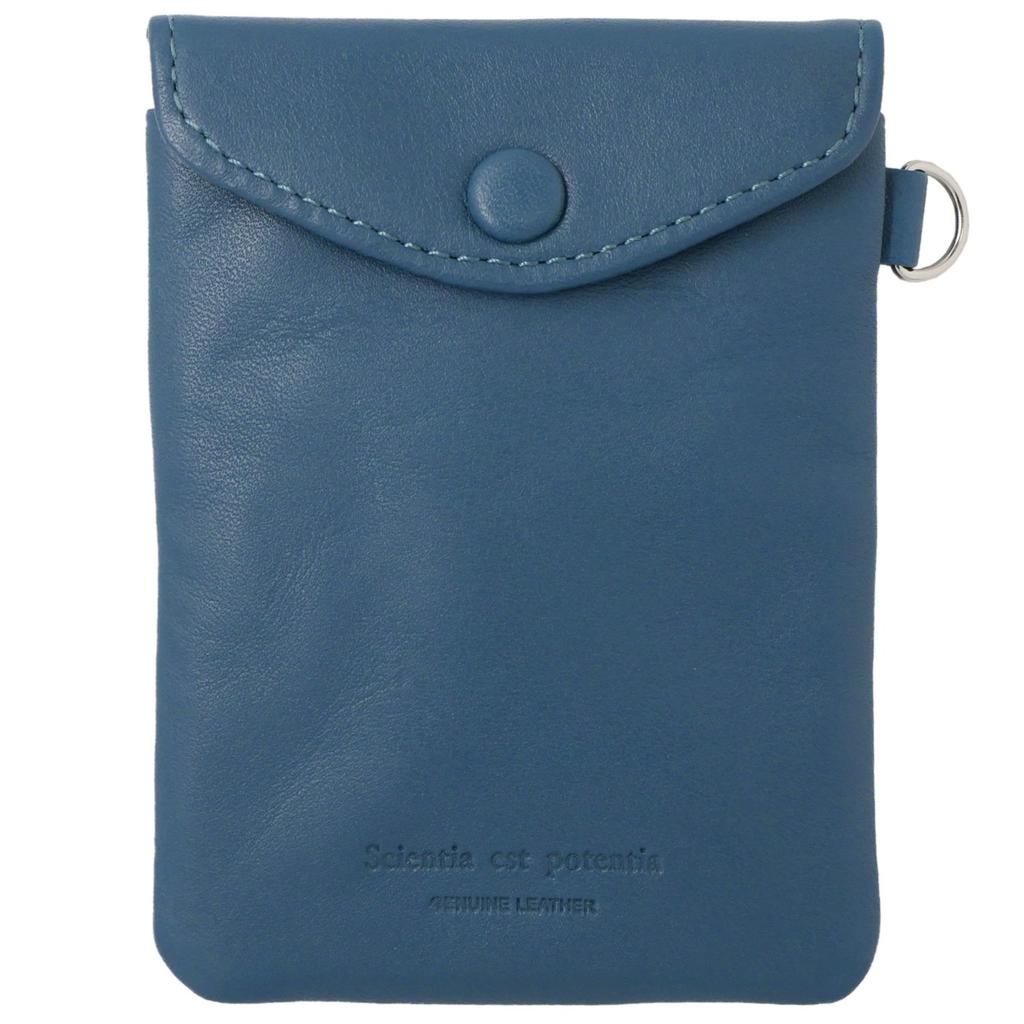 Key Coin Pass Noir Dark Blue Slip-on Case, Leather, NSL-3402