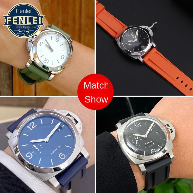 Für Panerai Lumino PAM01312 PAM441 359 111 Armband Dickes Meer Wasserdicht Herren Silikon Uhrenarmband 22 24mm 26mm Gummi Uhrenarmband