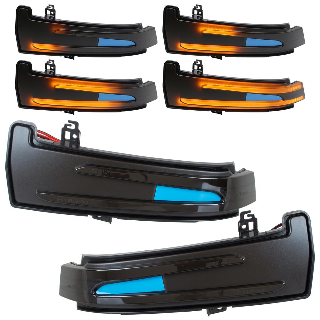 Mercedes W246 Classe B 11-19 clignotant de rétroviseur gauche + droite FUMÉ LED DYNAMIQUE 2 pièces. ENSEMBLE