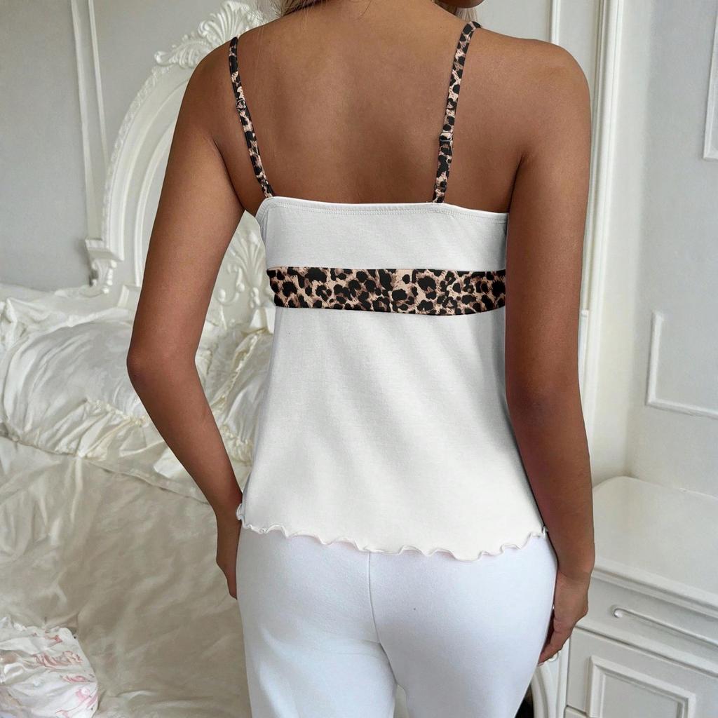 Women's Fashionable Waist Tie Design Slim And Elegant Camisole Top
