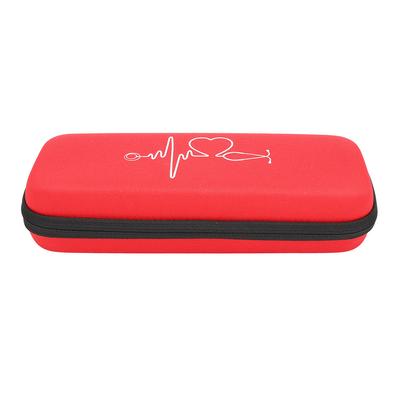 Portable Household Stethoscope Storage Box Organizer Case Storage Bag ContainerRed