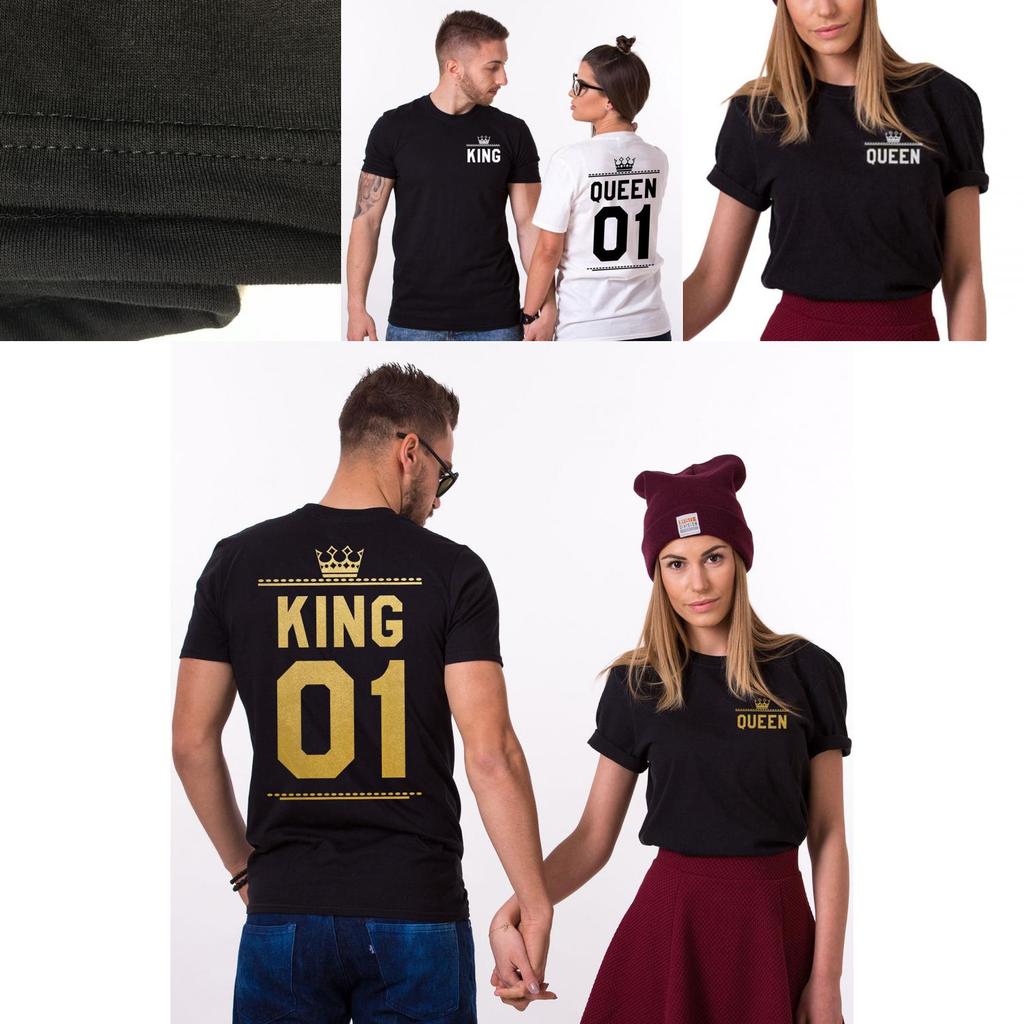 Stylisches T-Shirt mit Nummern-Kronen-Print für Damen und Herren, perfekt für legere Sommerkleidung