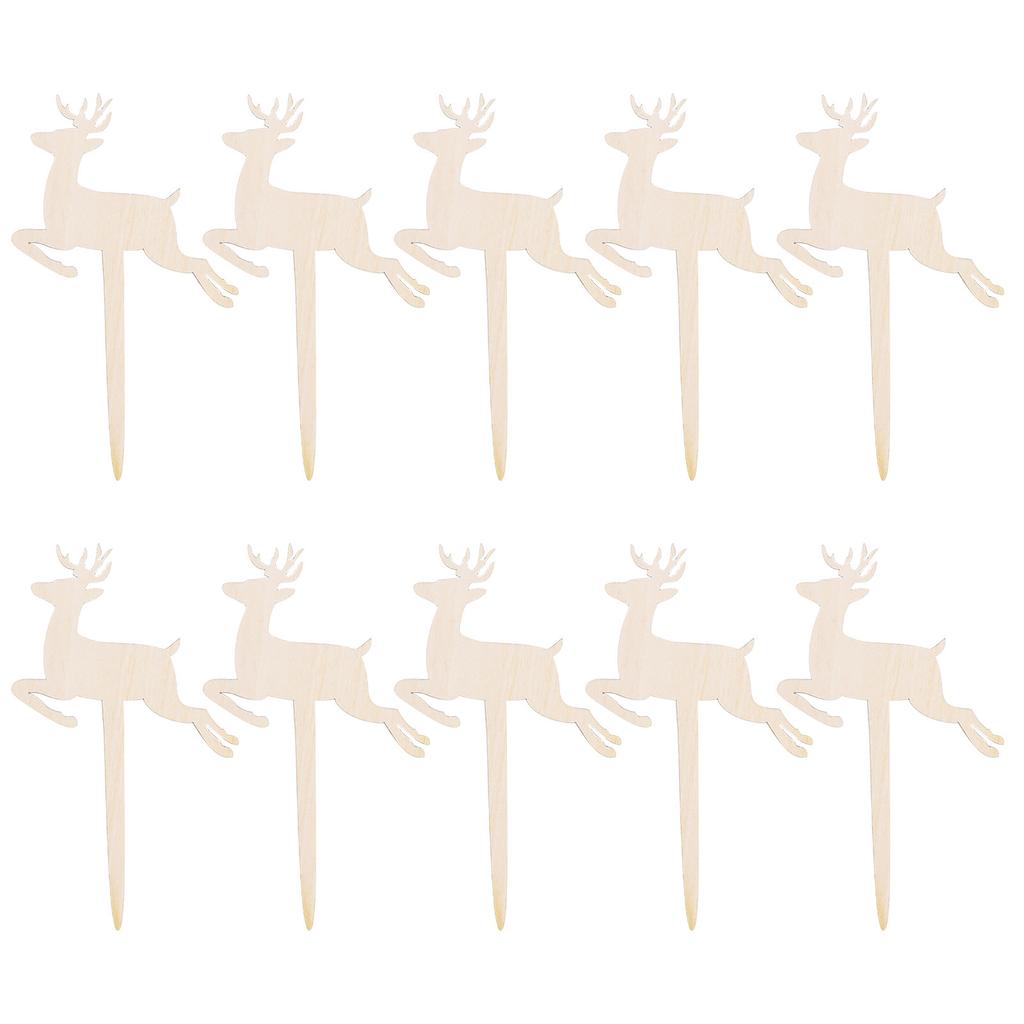 Wooden Sign Creative Gardening Plant Label Can Write Insert Ground 10PCS