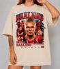 Erling Haaland Reprezentacja Norwegii Vintage Graficzny T-shirt Retro Lata 90. Oversize Krótki Rękaw Koszulka Unisex Bawełna Luźna
