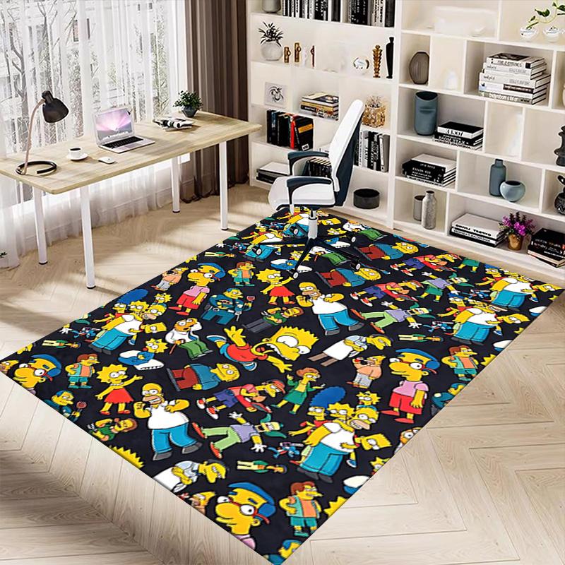 Simpsons Family Carpet For Playroom Bedroom Living Room Sofa Home Decorkids Game Area Rug Nonslip Floor Mat
