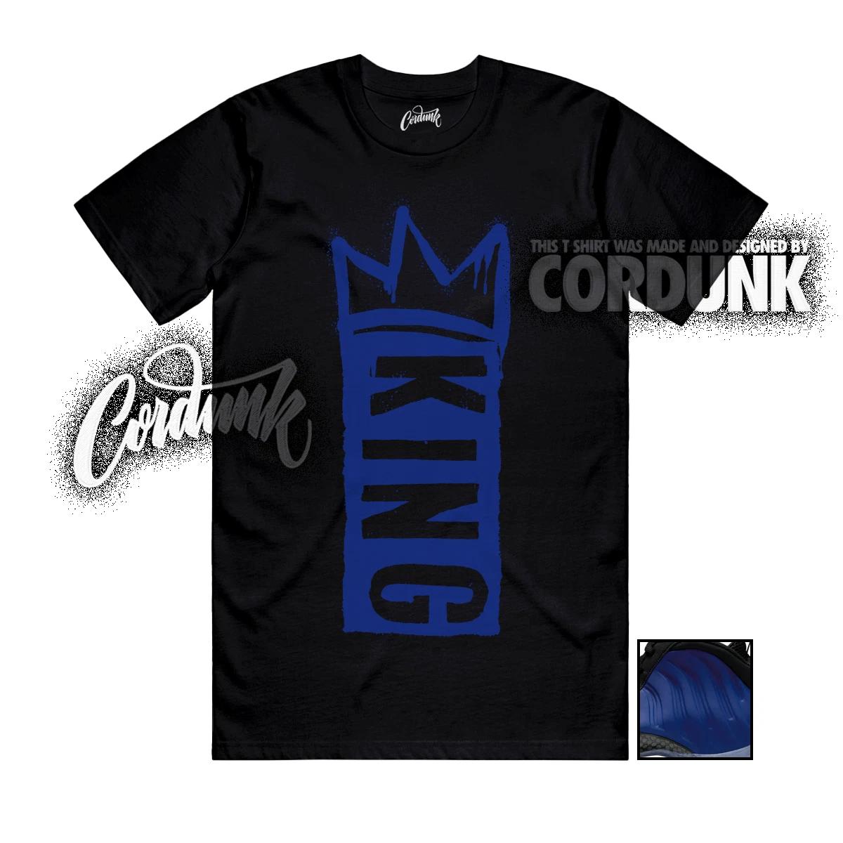 Foamposite One Deep Royal Black Ice Game T Shirt Match K1 110