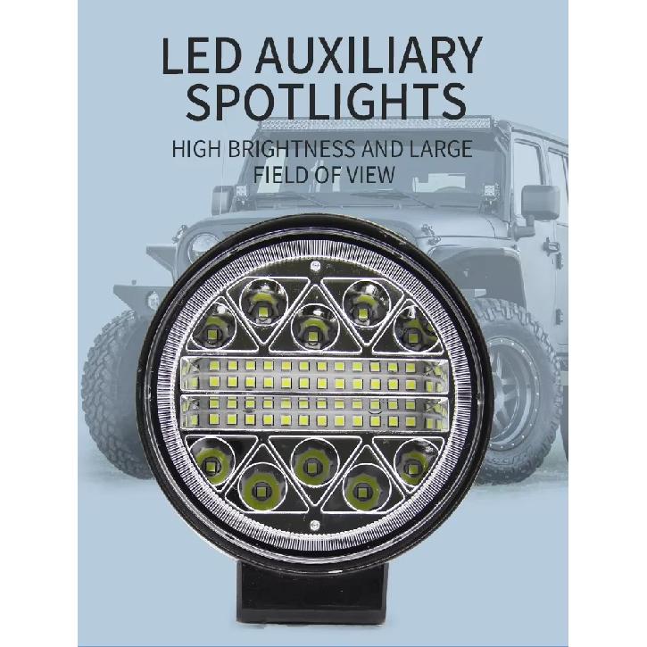 2/4/6 Pcs Inch Waterproof LED Work Light Spot Fog Lamp 12V 24V Offroad Light Bar Universal for 4x4 SUV ATV Tractor Boat Vehicle