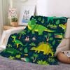 Park Dinosaur Jurassic Blanket Flannel Winter Bed Sofa Blanket Room Decoration