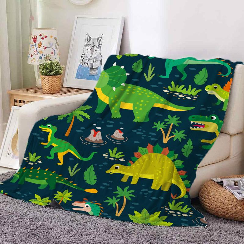 Park Dinosaur Jurassic Blanket Flannel Winter Bed Sofa Blanket Room Decoration