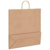 Paper Shopping Bags 250 pcs with Handles Brown 45 x 17 x 48 cm