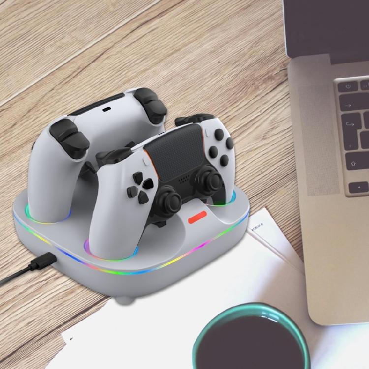 Double Controller Charging Base with LED Status Indicator Light Charging Holder Dock for P5 Gaming Handle