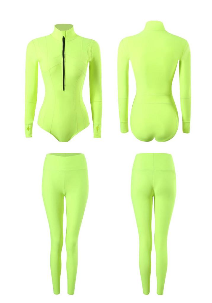 Women's Long Sleeve One-Piece Slimming Surf Swimsuit