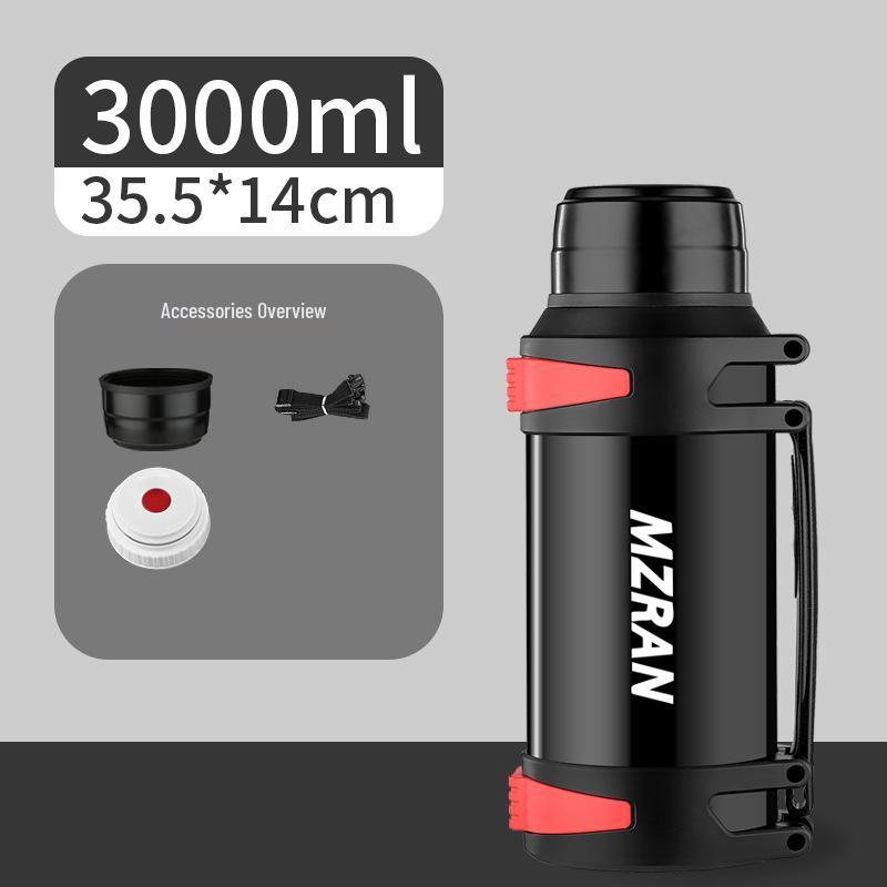 4L Stainless Steel Travel Thermos Mug for Men - Large Capacity Car Kettle Flask