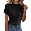 Womens Spring Tops Summer Shirts for Women Casual Knit Short Sleeve Tshirts Shirts for Women Dressy Tops for Women