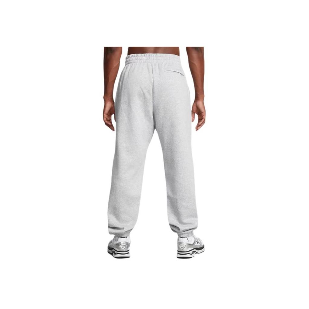 Under Armour Rival Fleece Puddle Pants Fashion Comfortable Soft Skin-Friendly Solid Color Cuffed Casual Pants Men Pants White Gray 1383097-011