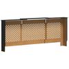 vidaXL MDF Radiator Cover Black 205 Cm