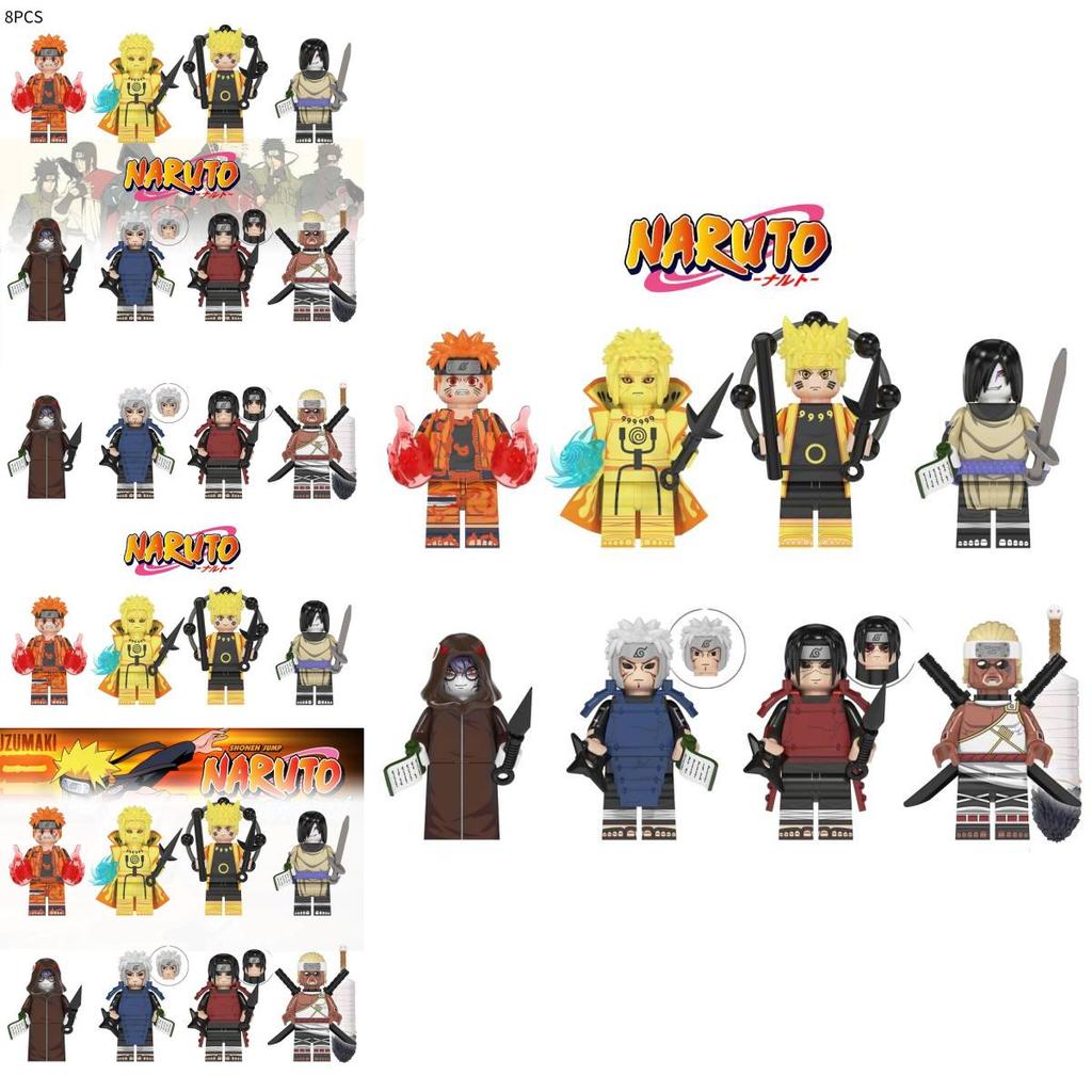 Naruto Ninja Building Blocks Toy Abs Plastic Small Granule Type 1-38 Pieces